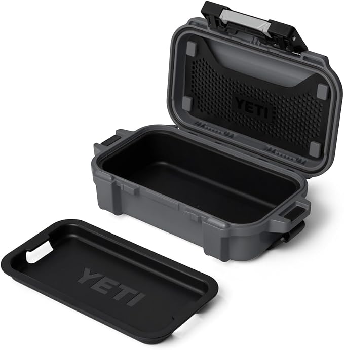 YETI LoadOut GoBox 1 Divided Waterproof Cargo Case, Dry Box, Camera Case, Fishing Tackle Box, Charcoal - Image 5