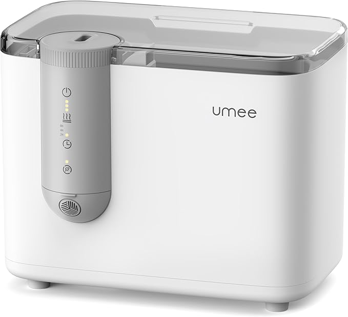 Humidifiers for Bedroom, Top Fill 4L Supersized Cool Mist Humidifier with Oil Diffuser and Nightlight, 32H Runtime, Quiet Ultrasonic Humidifiers for Home, Large Room, Baby Nursery and Plants by Luri