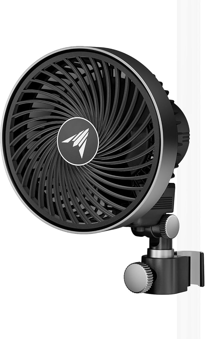 AC Infinity CLOUDRAY S4, Ultra-Compact Grow Tent Clip Fan 4”, Precision 10 Dynamic Wind Speeds, 10-Level Oscillation, Weatherproof IP-54, Specialized High-Velocity Circulation for Small Grow Spaces by ACInfinity