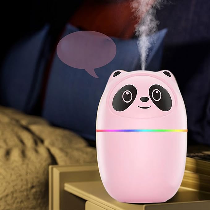 Humidifiers for Bedroom Baby,250ml Easy To Fill and Clean,Quiet Ultrasonic Mini Humidifier with 2 Mist Modes and Color Nightlight,Auto Shut-Off Desk Humidifier for Plants Nursery Home Indoor - Image 3