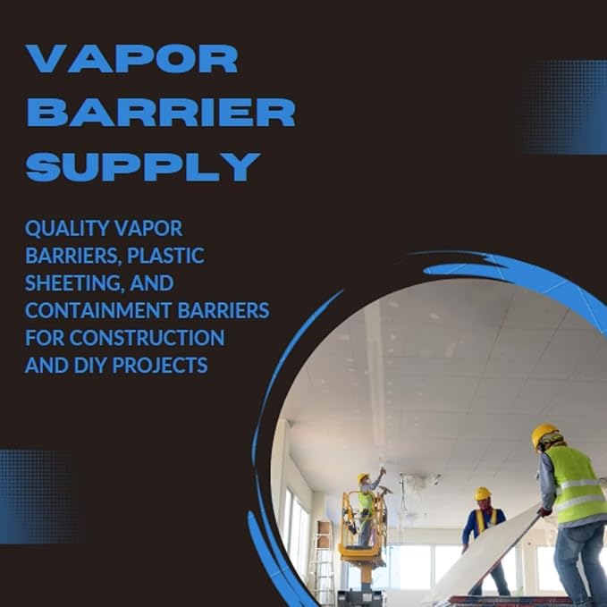 VBS - SEALCORE+ 20 Mil Concrete Vapor Barrier - Thick Plastic Sheet for Floor Underlayment, Radon Gas Barrier, EVOH Plastic Sheeting, Crawl Space Vapor Barrier (12' x 105') - Image 7