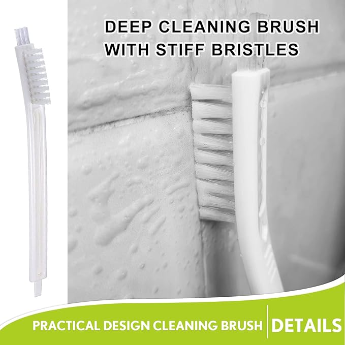 Small Scrub Brushes for Cleaning,Crevice Cleaning Tool Set for Track Juicer Toaster Sink Tile Grout Grater Seafood,Detailing Cleaning Supplies Gadgets for Kitchen Appliances - Image 3