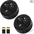 Geevon 2 Pack Water Leak Detectors, 100dB Water Sensor Alarms Flood Detector for Basements, Bathrooms, Laundry Rooms, Kitchens, Garages, and Attics, Water Alarms Battery-Operated (Battery Included) by GEEVON