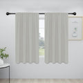 Easy-Going Rod Pocket Blackout Curtains for Bedroom, Room Darkening Window Curtains for Living Room, Thermal Insulated Noise Reduction Solid Window Drapes, 2 Panels(34x54 in, Greyish White) by Easy-Going