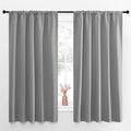 NICETOWN Blackout Curtain Panels for Window - Energy Efficient & Noise Reducing Thermal Insulated Rod Pocket Blackout Drapes/Draperies for Living Room (Silver Grey, 2 Panels, W52 inches x L63 inches) by NICETOWN