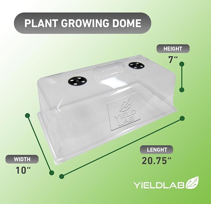 7 Inch Propagation Dome - 5 Pack Humidity Vented Domes – Plant Growing Dome for Seedling, Germination, Soil & Hydroponic Horticulture - Image 7