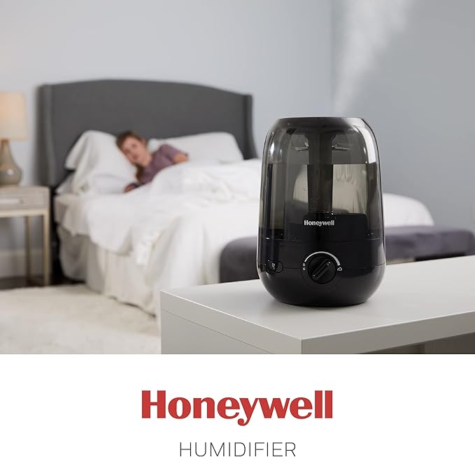 Honeywell Ultra Comfort Cool Mist Humidifier, No Filter, Easy to Fill and Clean, Cleaning Brush Included, Ultra Quiet, Use With Essential Oils for Extra Comfort, Black, HUL545B - Image 7