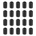 DMiotech 20 Pack 5/16" ID Black Screw Thread Protectors Rubber End Caps Bolt Covers for Screw Bolt Furniture Pipe by DMiotech