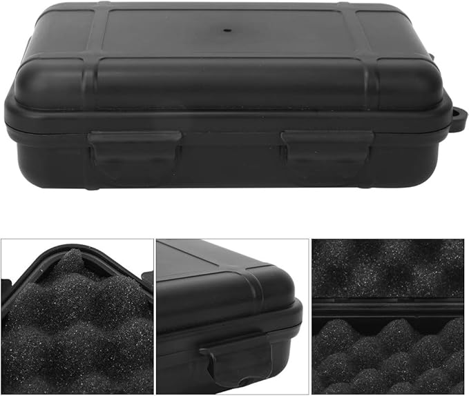 Alomejor Survival case,Shockproof airtight Dry Storage Box for Outdoor Anti Pressure Protection Emergency Kits Storing Electronics Carrying Small Gear - Image 4