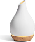 InnoGear Essential Oil Diffuser, 300ml Ceramic Diffuser for Home Handcrafted Stone Aromatherapy Diffusers Ultrasonic Cool Mist Humidifier Vaporizer 4 Timers, White Vase-Shaped Ceramic, Large by InnoGear