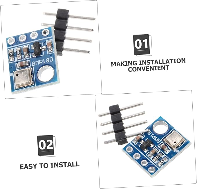 STOBOK 4pcs Multi Use Temperature and Pressure Sensor Module Energy Efficient Indoor Outdoor Device for Weather Forecasting Aerospace and Environmental Monitoring - Image 7