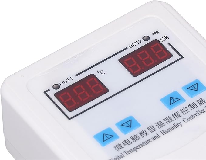 Digital Humidity Thermostat, Temperature Humidity Controller Easy Installation 0% ~ 100.0% Simple Operation Relay Output AC110-220V for Hatching (US Plug) - Image 3