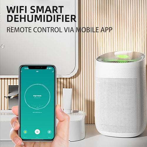1000ml Air Dehumidifier w/Purifying Function for Home (800 Sq.Ft), Small Dehumidifiers with WIFI APP Control, Auto Shut Off, True HEPA Filter, Ideal for Closet Bedroom Bathroom 1 Filter - Image 2