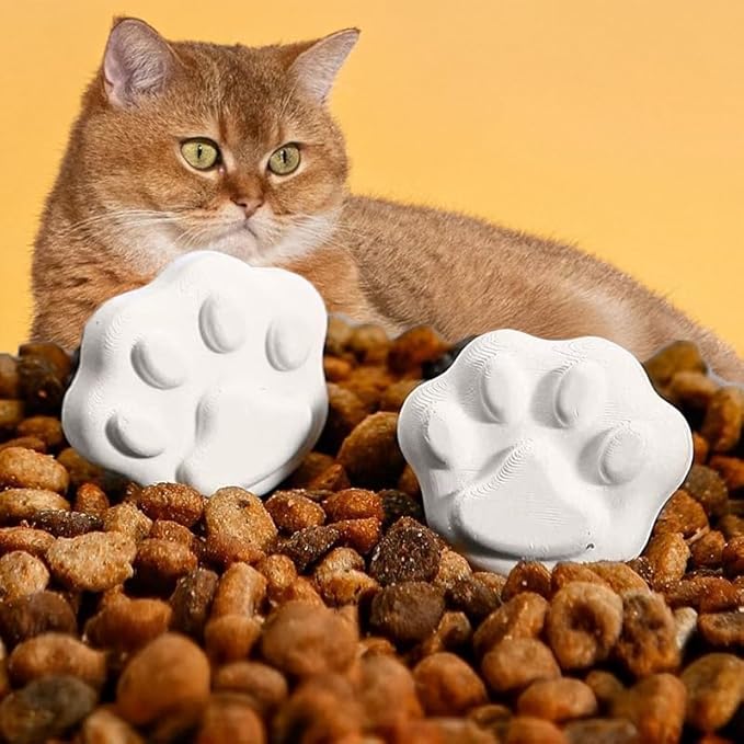 Pet Food Moisture Absorber – Reusable Diatomite Drying Blocks for Cats and Dogs, Keep Kibble Fresh and Dry (Claw shape [6 pcs] grade moisture absorption) - Image 2