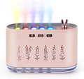 5 Nozzle Music Sensing Cool Mist Humidifier,Humidifier Diffuser with 20 Color LED Light, 700ML Essential Oil Diffuse, Auto Shut Off, Aroma Diffuser for Bedroom Home Office Yoga (Pink) by GOUTOOL
