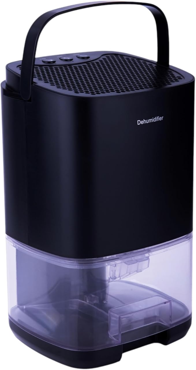 Dehumidifier ELROTONEG, 35 OZ Water Tank (300 sq. ft), Small Dehumidifier for Basement with Auto-Off, Sleep Mode and LED Lighting (Black) - Image 8