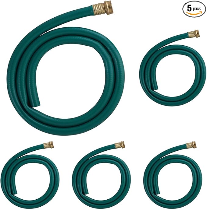 LDR Industries 504 1300 Garden Dehumidifier Drain Hose,5ft,Green Rubber Finish,5',5 Feet,(Pack of 5) by LDR+Industries
