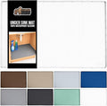 GORILLA GRIP Waterproof Silicone Under Sink Mat with Raised Lip for Kitchen and Bathroom, 34 x 22 in, Cabinet Shelf Liner Stay in Place Mats Dishwasher Safe Drawer Liner, Organizer Tray, White by GorillaGrip