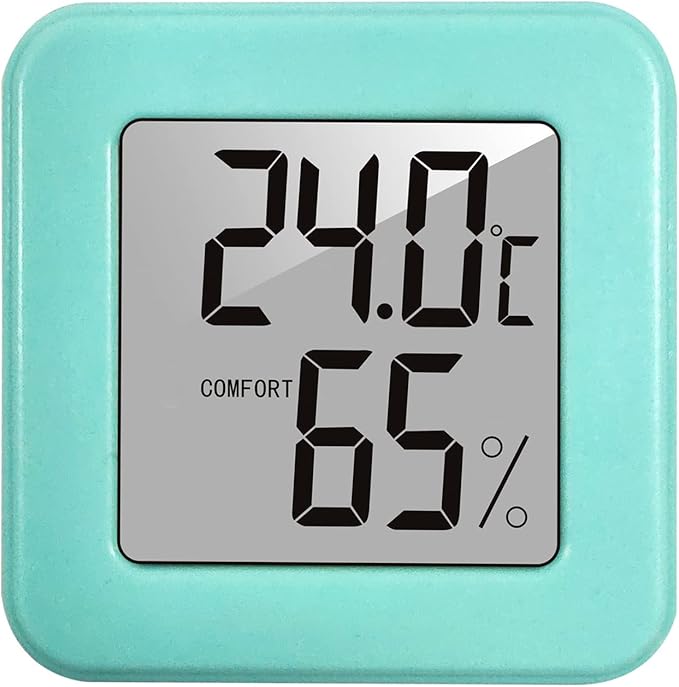 Muloo Digital Hygrometer Indoor Thermometer Humidity Meter Room Thermometer Accurate Temperature Humidity Monitor for Home Temperature and Humidity Meter Pink - Image 4