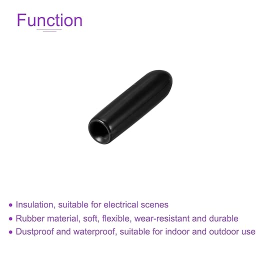 DMiotech 100 Pack 2mm ID Black Screw Thread Protectors Rubber End Caps Bolt Covers for Screw Bolt Furniture Pipe - Image 5