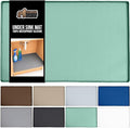 GORILLA GRIP Waterproof Silicone Under Sink Mat with Raised Lip for Kitchen and Bathroom, Cabinet Shelf Liner Stay in Place Mats Dishwasher Safe Drawer Liner, Organizer Tray, 19 x 34 in, Mint by GorillaGrip