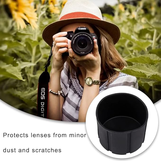 Camera Lens Cap SLR Camera Silicone Protector Cap Dustproof Lens Cover for 65-110mm DSLR Camera Lenses - Image 6