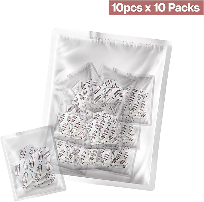 300cc Oxygen Absorbers (100 Packets - 10 Pack of 10 Packets) for Food Storage, Food Grade Oxygen Absorbers Packets with Oxygen Indicator for Long Term Storage and Preservation(300CC(100-Pack)) - Image 2