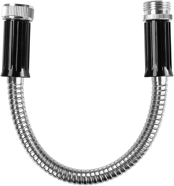 Beaulife Metal Short Garden Hose 1 Foot Connectors, Drainage Hose for Dehumidifier Small Water Hose Extension High Pressure Bib Reel Extender, Drinking Water Hose for RV Outdoor by Beaulife