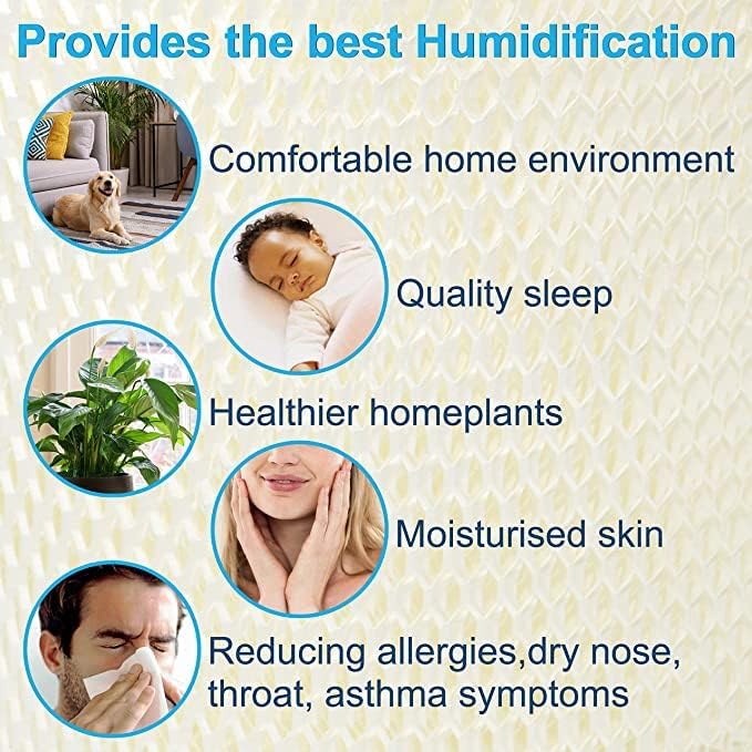 HQRP 2-Pack Humidifying Filter Compatible with Sharp KC-C70U, KC-C100U, KC-C150U, KC850U, KC860U Humidifier, FZC100MFU Replacement - Image 6