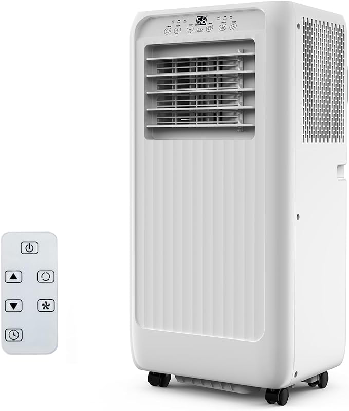 GarveeHome Portable Air Conditioner, 10,000 BTU Quiet AC for Bedroom, Ventless Design with Auto Evaporation, 3 in-1 Cooling/Dehumidifier/Fan, Portable Room Air Conditioner. by GarveeHome