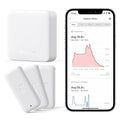 SwitchBot WiFi Thermometer Hygrometer 3 Pack with Hub Mini, IP65 Indoor Outdoor Thermometer Wireless, Humidity/Temperature/Dewpoint/VPD/Absolute Humidity Sensor with Smart Alerts, Works with Alexa by SwitchBot