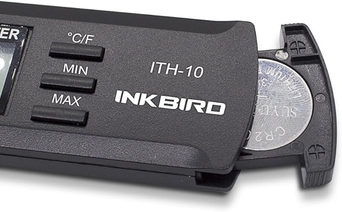 Inkbird ITH10 Digital Thermometer & Hygrometer, Black, Wall Mount, DC 3V, for Greenhouse Indoor Use Temperature & Humidity Monitor with Min/Max Memory - Image 3