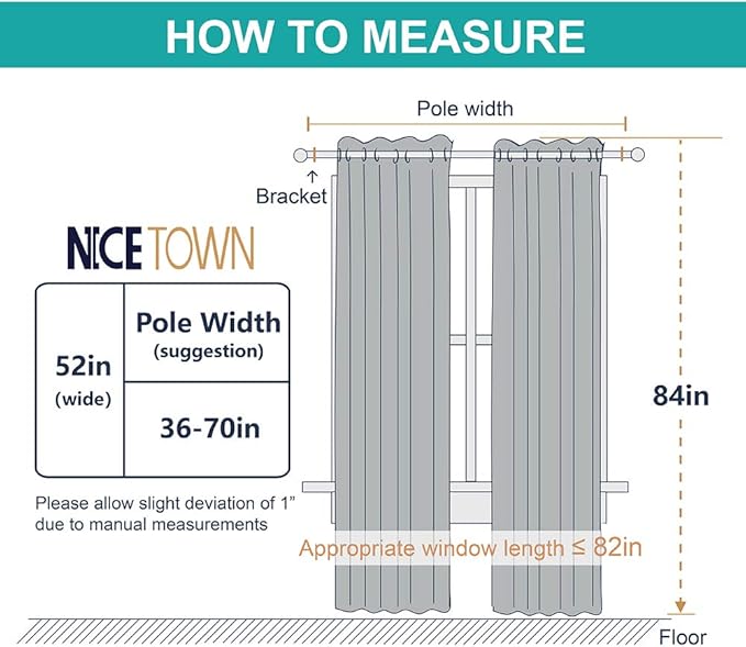 NICETOWN Cold Blocking Curtains, 100% Blackout Curtains Thermal, Noise Reduction and Privacy Curtains for Patio Door, Black Lined Blackout Drapes with Grommet Top, Cappuccino, 1 Pair, W52 x L84 - Image 7