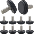 Hooshing 10PCS 5/16-18 Stainless Steel Adjustable Furniture Levelers Screw in Threaded Levenling Feet Glide for Furniture Legs, Table, Chair, Cabinet by Hooshing