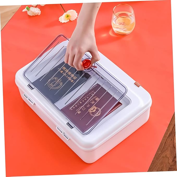 Portable Document Organizer Bag Capacity Storage Case for Office Home Use Travel-friendly File Storage Stylish Design for Certificates Files - Image 8