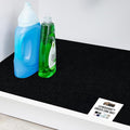 GORILLA GRIP LeakGuard Non-Adhesive Under Sink Mat for Kitchen Cabinet, Waterproof Quick Dry Shelf Liner, Durable Absorbent Felt Mats for Bathroom Sinks, Cabinets, Dresser, Easy to Trim, 24x24 Black by GorillaGrip