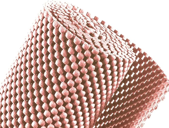 Shelf Liner Drawer Liner Non-Slip Mat Shelves Liners 12" X6.5’ Grid Pattern PVC Non-Adhesive Grip Liner Anti-Slip Mat for Kitchen Cabinets Wire Shelving Pantry Dresser Refrigerator (Pink) - Image 5