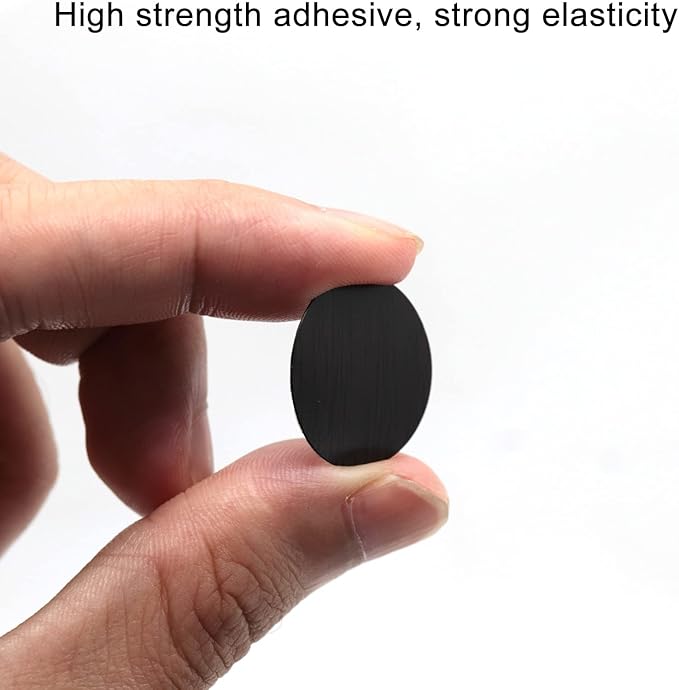 Self-Adhesive Screw Hole Stickers PVC Cover Caps Dustproof for Wooden Furniture Cabinet 21mm 2 Sheets/108 Pcs Black - Image 5