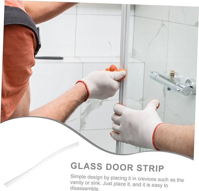 LIFKOME 6pcs Bathroom Water Baffle Sealing Strip Easy Install Silicone Shower Strip Water Retaining Tool - Image 6