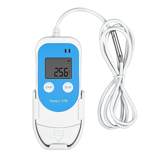 Tzone Temperature Humidity Data Logger with Probe,Digital Humidity Logger USB Temp Recorder 34560 Groups,Industrial Data Logger Thermometer with Auto PDF&CSV Report for Freezer Refrigerator RH Monitor - Image 8