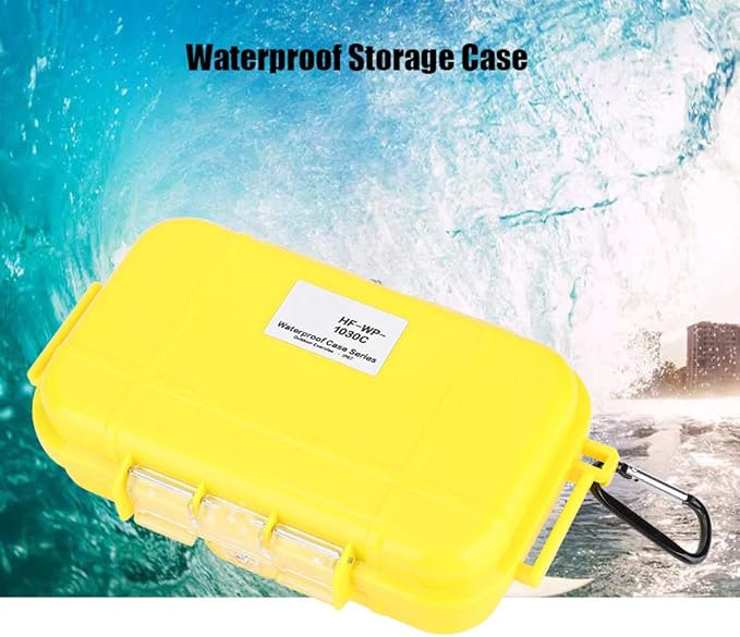 Small Waterproof Storage Case, Dry Box Protective Case Shockproof Survival Storage Container 6.29 * 3.54 * 1.57in Floating Hard Shell Wet Dry Box Airtight for Fishing Outdoor Gear - Image 7