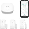 YoLink Smart Wireless Thermometer Hygrometer, 3-Pack, Wide Temp Range for Freezer, Fridge, Green House, Pet Cage, App Alerts, Emails, Text/SMS alerts, 5 Years Battery Life- Hub Included by YoLink