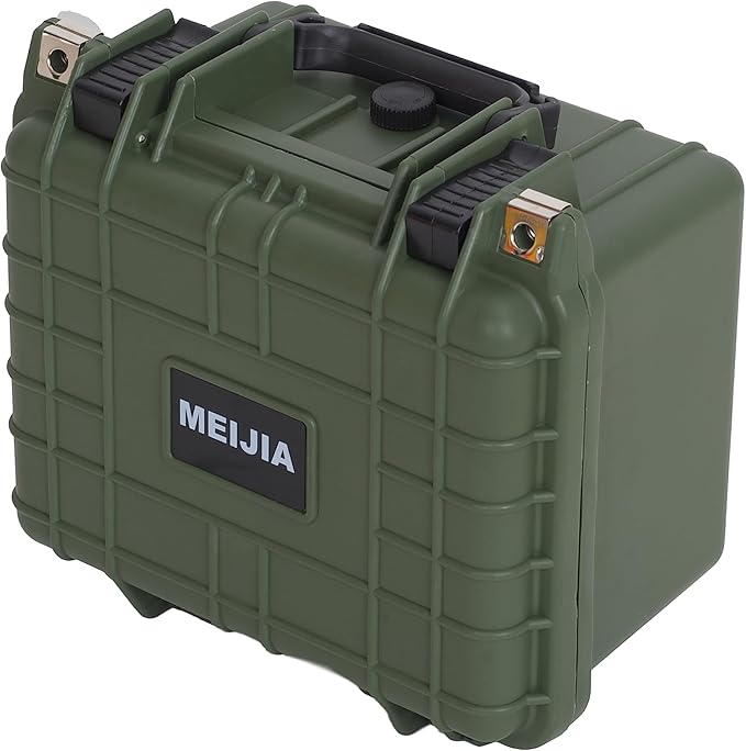 MEIJIA Portable All Weather IP67 Waterproof Camera Case,hard case with Customizable Fit Foam,Fit Use of Drones,Camera,Equipments,10.62 x9.68x6.87inches(Green) - Image 7