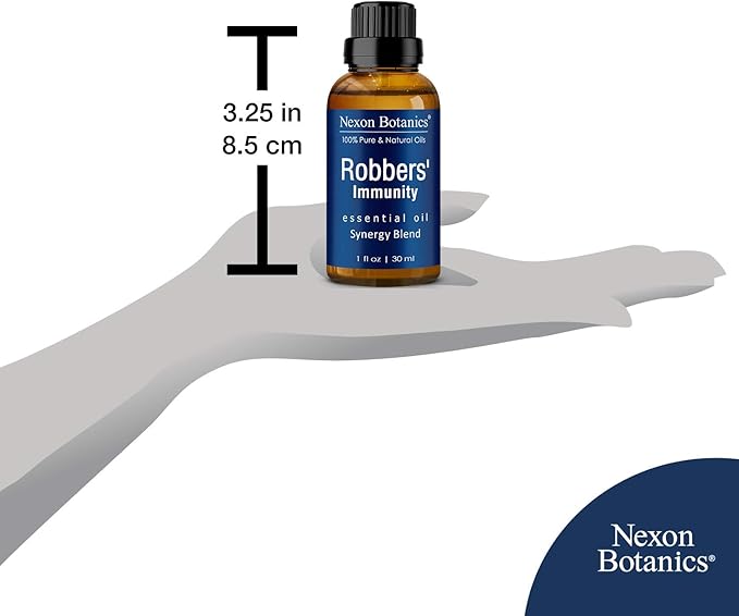 Robbers' Immunity Essential Oil Blend 30 ml - Immune Boost Aromatherapy for Diffusers - Natural Shield Against Impurities - Nexon Botanics - Image 8