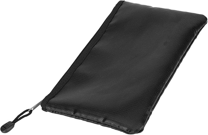 plplaaoo Fire Document Bag Briefcase High Temperature Liquid Silicone Material for Passport Money Laptop Keeping Home Use Black 27x16cm 29x20cm (27 * 16CM) - Image 8