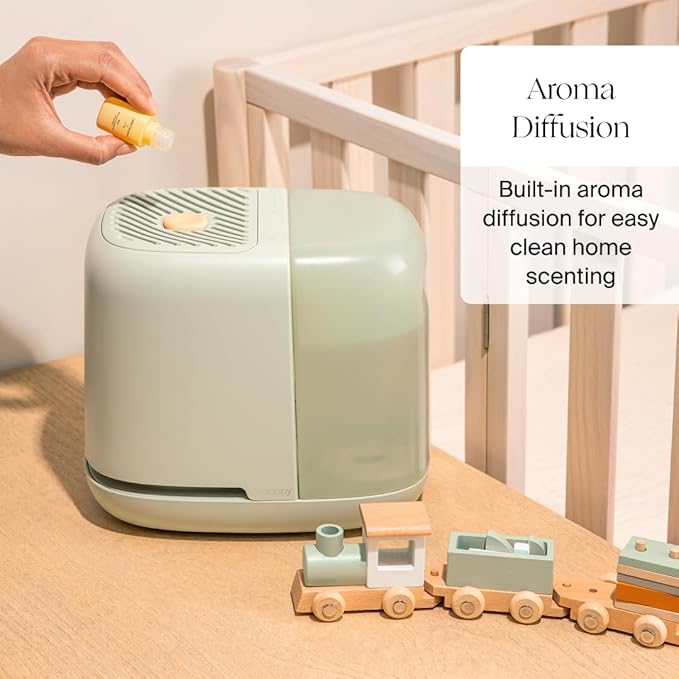 Canopy Nursery Humidifier 2.0, White, 36 HR Run Time, 2.5L Capacity Tank - Sleep Lights, White Noise, Clean Aroma Diffusion - Promote Deep Sleep & Happy Skin - Humidifier, Filter & Aroma Kit - Image 6