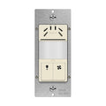 TOPGREENER Humidity Sensor Switch with PIR Lighting Motion Sensor, NEUTRAL WIRE REQUIRED, Air Moisture Detection for Ventilation Fan, Bathroom Fan Automated Control, UL Listed, TDHOS5-LA, Light Almond by TOPGREENER
