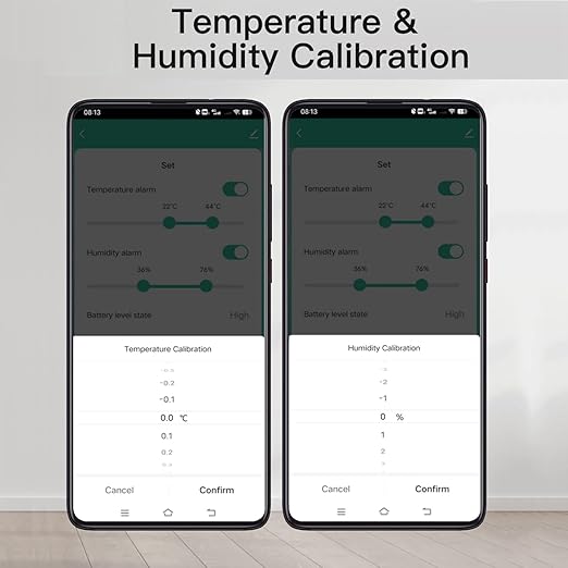 WiFi Thermometer Hygrometer: Smart Temperature Humidity Sensor with App Notification Alert, Data Storage Export, Calibrated Indoor Temperature Monitor, for Room Greenhouse Wine Cellar (2-Pack White) - Image 5
