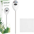 SZHLUX Soil Moisture Meter, Plant Water Monitor, Soil Hygrometer Sensor for Plant Care, Great for Gardening, Lawn, Farm, Indoor & Outdoor (Plant Gifts for Gardeners) 10.23inch, White by SZHLUX