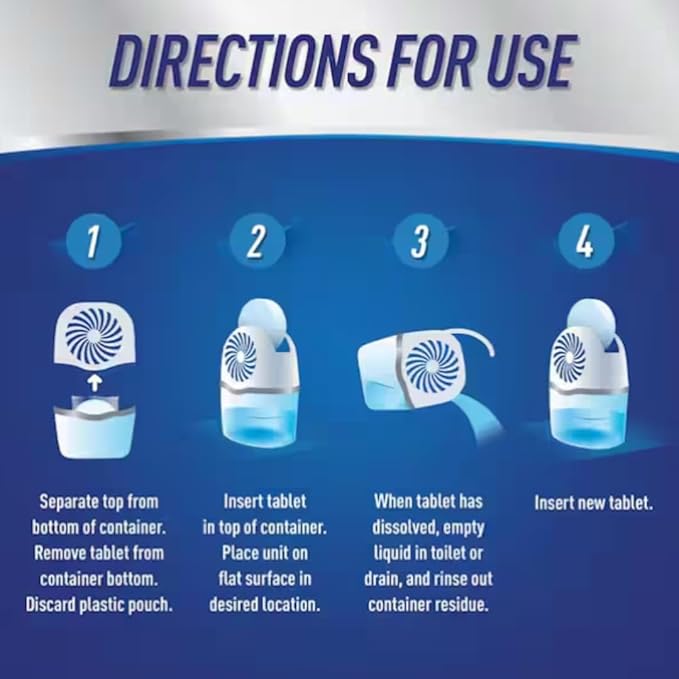 Drop-In Tab Moisture Absorber Starter Kit – Reusable Dehumidifier with Fresh Scent Tablet, Eliminates Musty Odors, Traps Excess Moisture for Closets, Bathrooms, Basements & RVs - Image 5